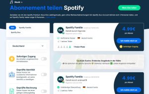 Spotify über Sharesub