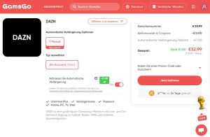 DAZN Angebot
