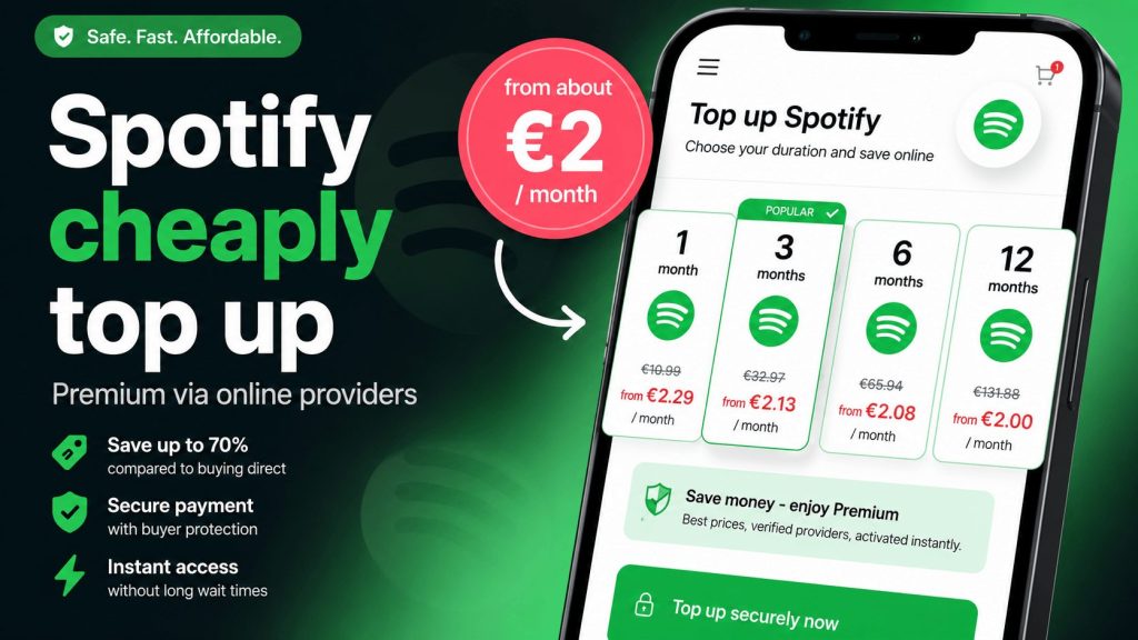 Cheap Spotify Top-Up