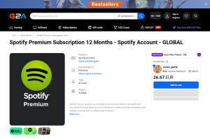Spotify G2A