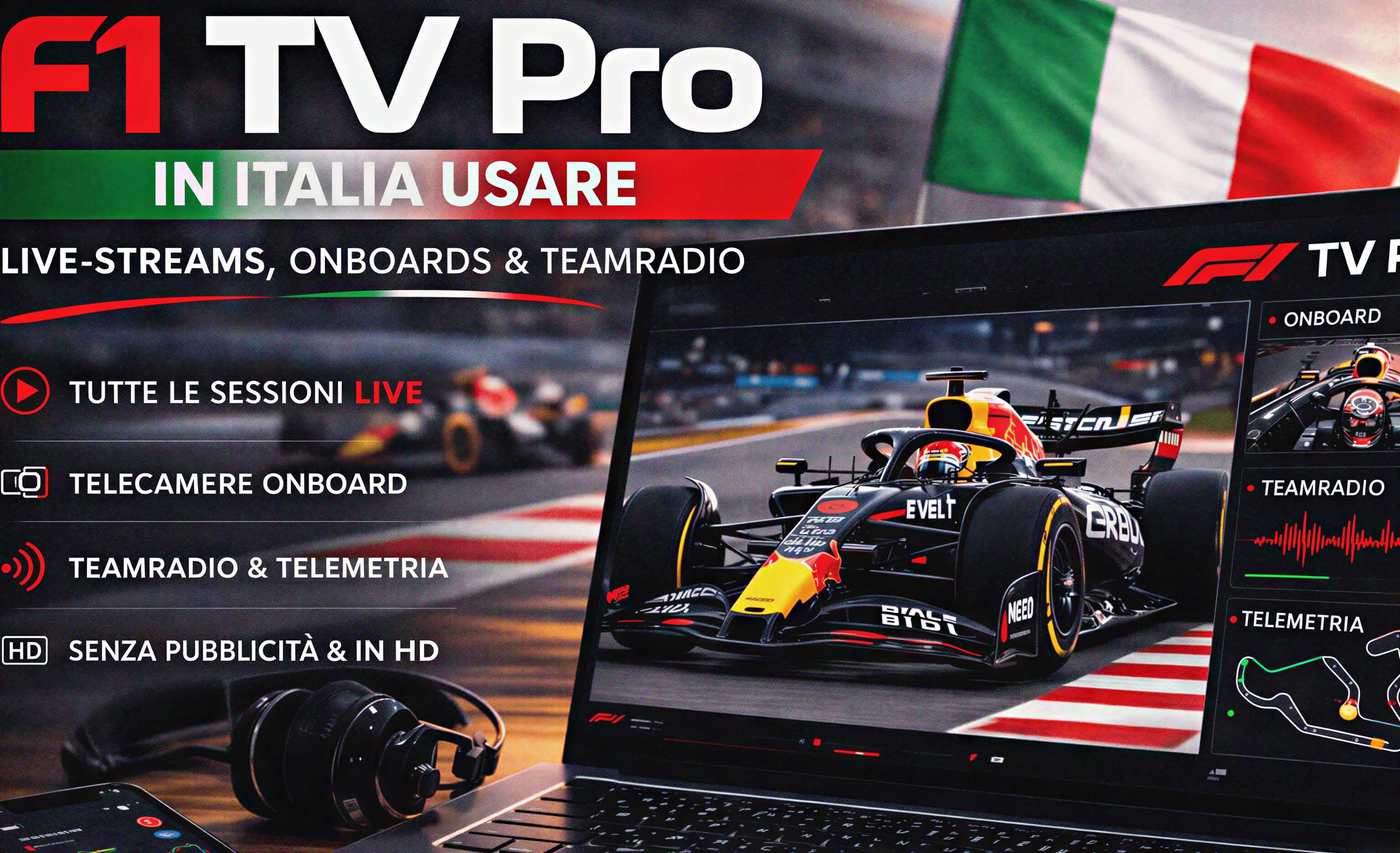 F1 TV Pro in Italia